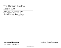 Harman-Kardon HK-930-Owners-Manual 